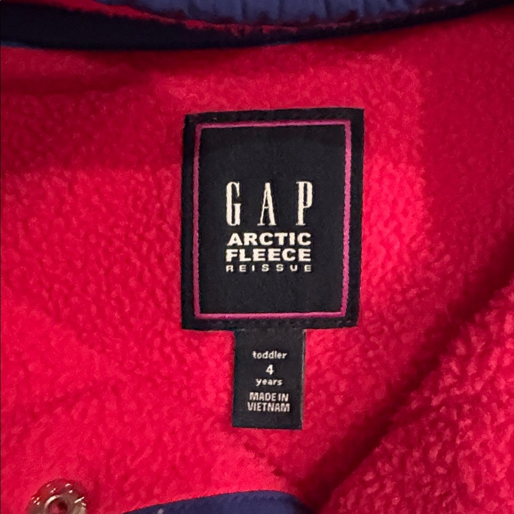 GAP Toddler Arctic Fleece Mockneck Pullover size 4 - Picture 4 of 5